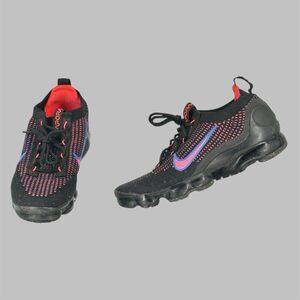 Nike Air VaporMax 2021 Flyknit Black Hyper Pink Racer Blue DX2355-001 Womens 10